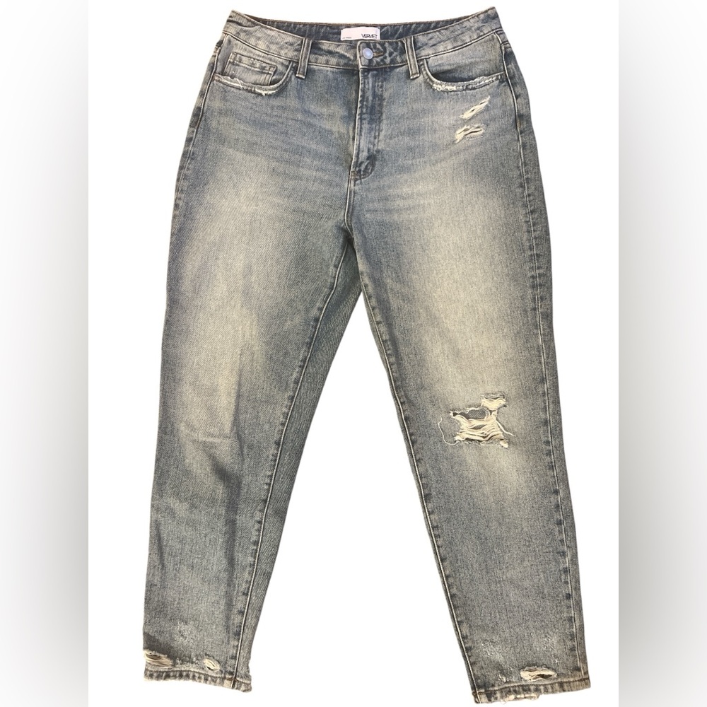 Vervet Distressed Women’s Relaxed Blue Jeans Sz 30